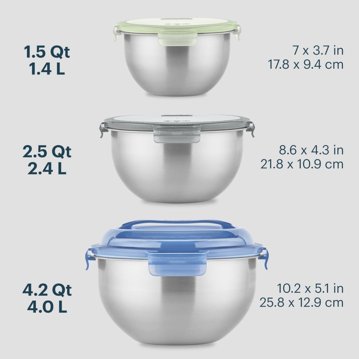 Replacement lids for glass containers