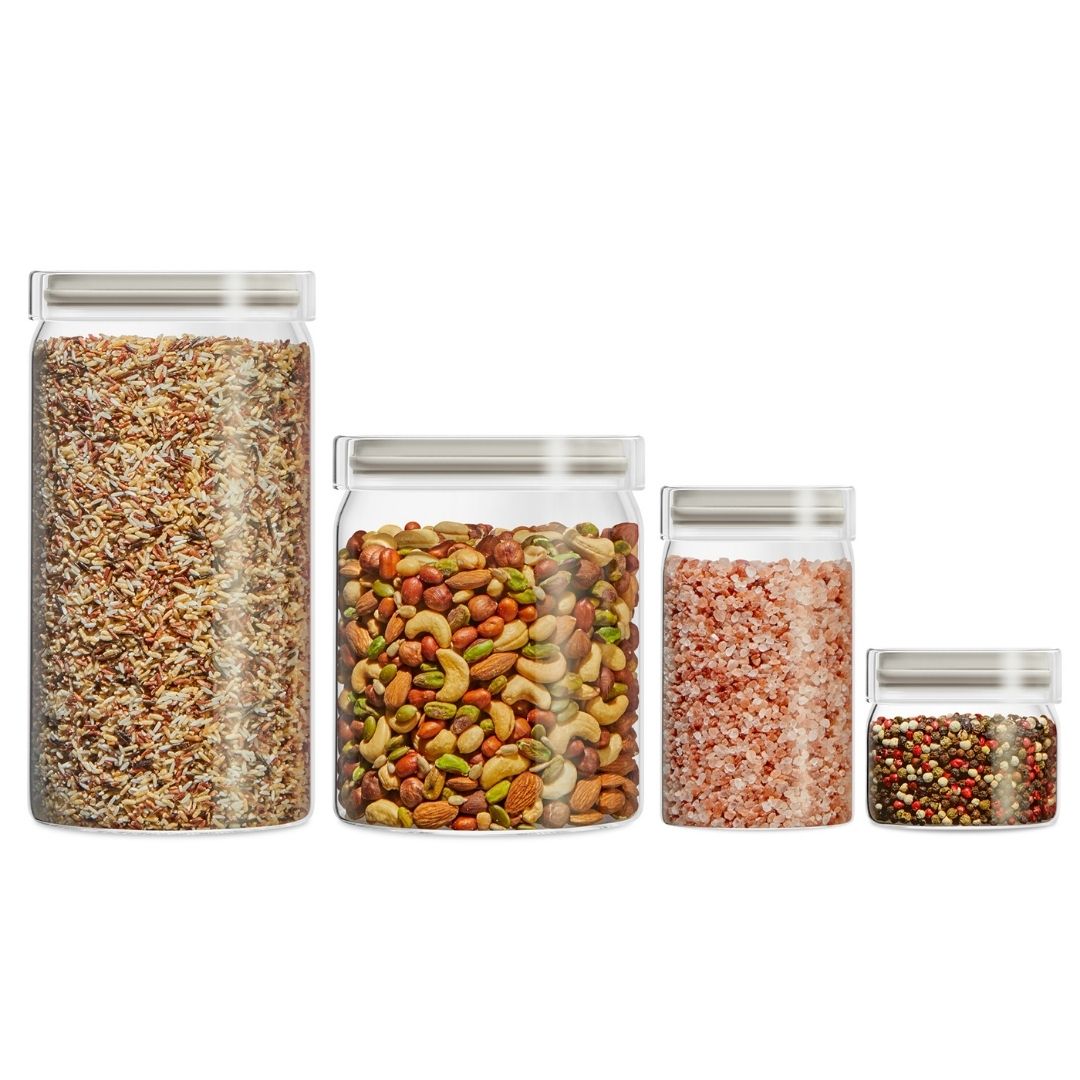 Glass food storage containers