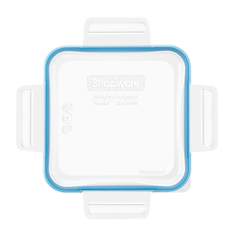 Snapware® Total Solution® Medium Square Plastic Lid with Light Blue Seal