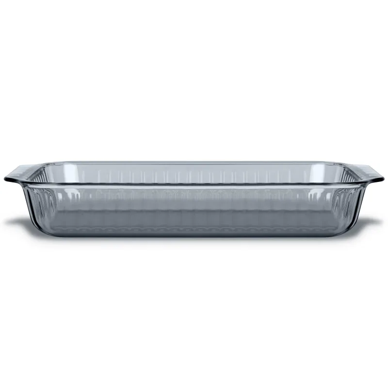 Pyrex® Sculpted Tinted Colors Sculpted Tinted 9" x 13" Baking Dish, Smoke