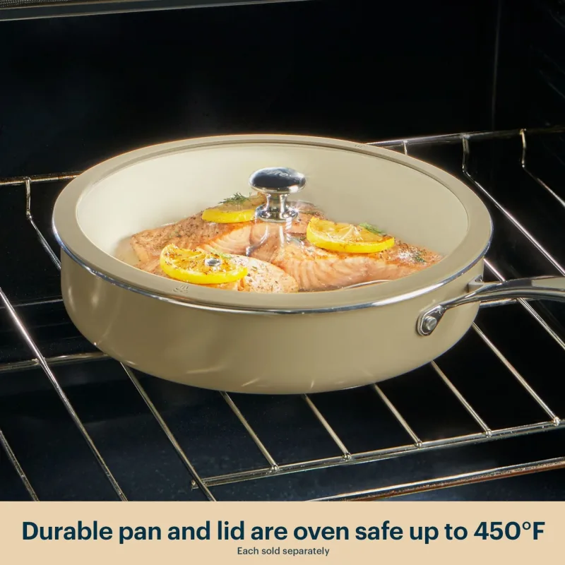 Pyrex® Ceramic Cookware 7.7-in/2qt Saucepan with Lid