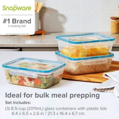 Snapware® Total Solution® 6피스 직사각형 플라스틱 식품 보관 세트