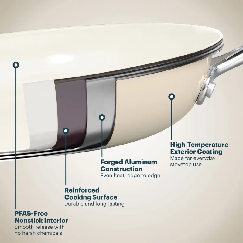 Pyrex® Ceramic Cookware 7.7-in/2qt Saucepan with Lid