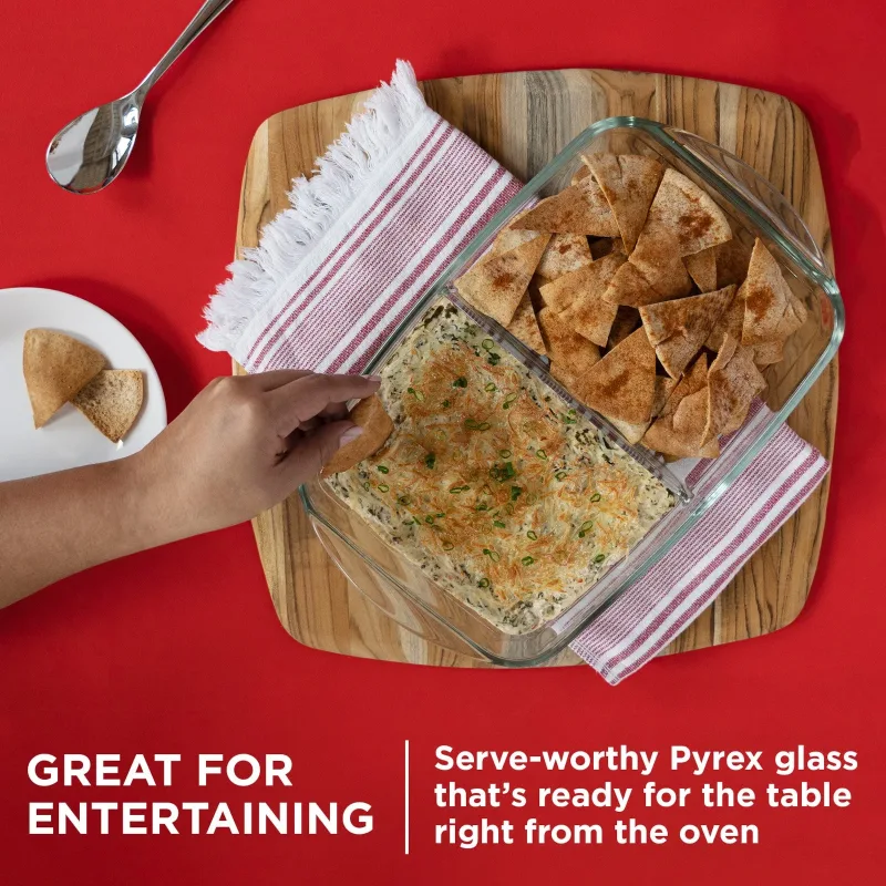 Pyrex® 8” x 12” Divided Glass Baking Dish
