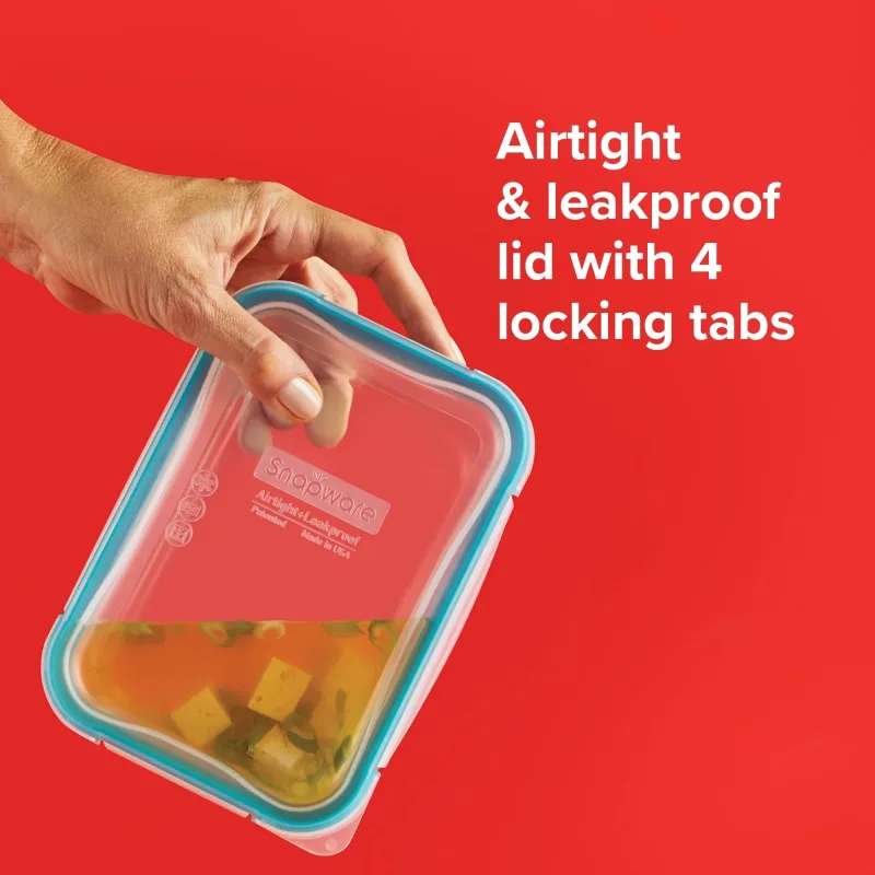 Snapware® Total Solution® Pyrex® 4-piece Glass Storage Set with Plastic Lids