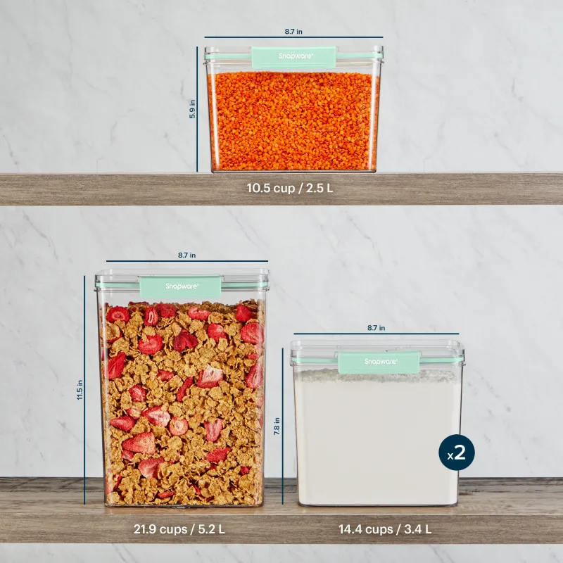 Ensemble de 8 boîtes de conservation en plastique Snapware®
