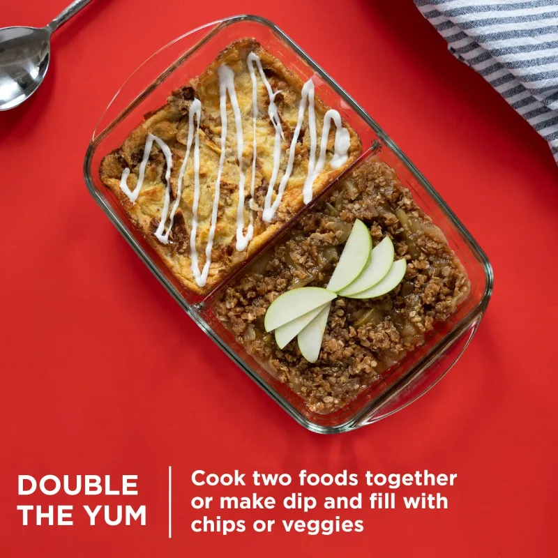 Pyrex® 8” x 12” Divided Glass Baking Dish