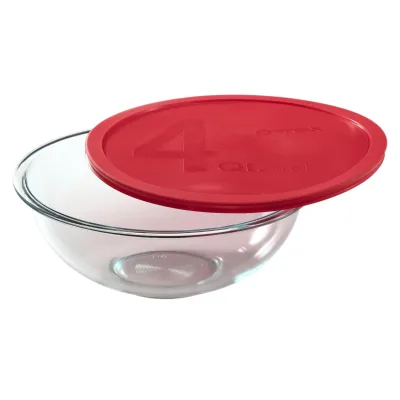 Bol à mélanger Pyrex® 4 pintes avec couvercle rouge
