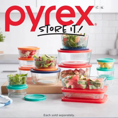Pyrex® Simply Store® 4-piece Round Glass Storage Set
