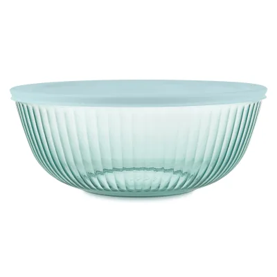Pyrex® Colors Sculpted Tinted 4.5-quart Mixing Bowl with Lid, Aqua