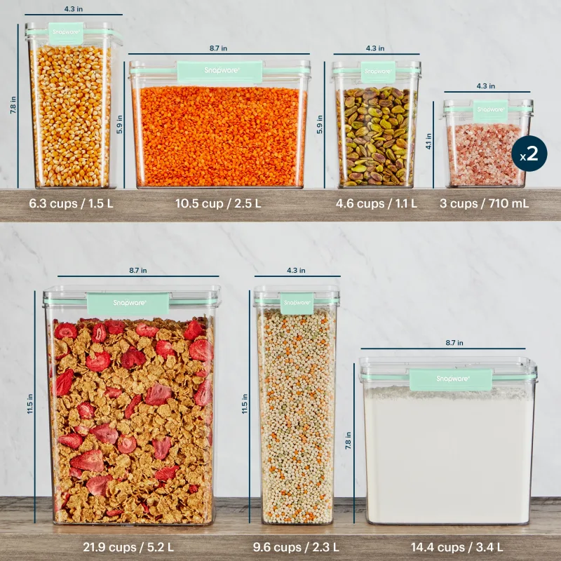 Snapware® 8-Piece Plastic Canister Set